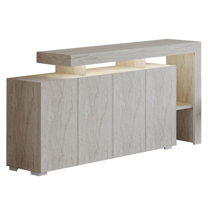 Hanah Home Consola Beliz - Travertino Hanah Home Consola Beliz - Travertino